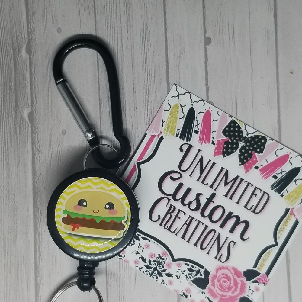 Hamburger keychain